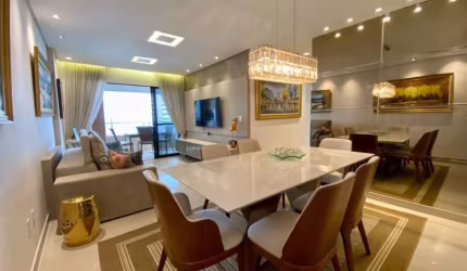 Apartamento Delamare, 110m, 3 suites , Andar Alto,  Ventilado