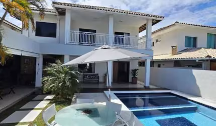Casa em Condomínio para Venda em Camaçari, Catu de Abrantes (Abrantes), 4 dormitórios, 3 suítes, 5 banheiros, 4 vagas