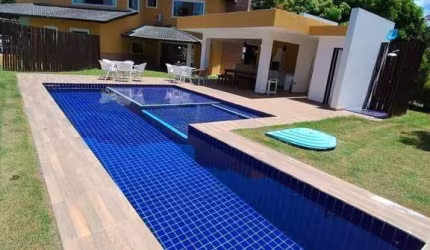 Casa em Condomínio para Locação em Camaçari, Busca Vida (Abrantes), 5 dormitórios, 3 suítes, 5 banheiros, 6 vagas