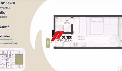 Apartamento com sacada à Venda no Teahupoo Santa Mônica