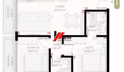 Apartamento à venda com 2 dormitórios no Teahupoo Santa Mônica Florianópolis