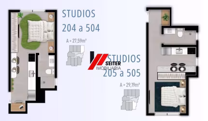 Studio a venda no Smart 1 Trindade Florianópolis