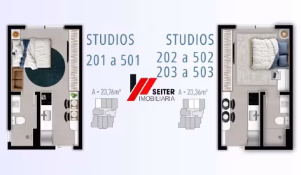 Studio a venda Smart 1 Trindade em Florianópolis