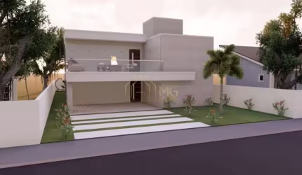 Casa  com 4 suítes em condomínio fechado.
