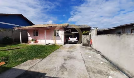 Casa 02 dormitórios, 01 salas de estar/tv, 01cozina, 01 lavanderia, 02 vagas de garagem sendo cobertas 01 churrasqueira a carvão poço artesiano.  Loca