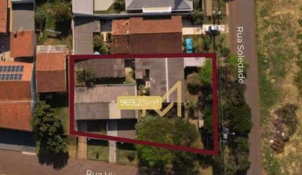 Terreno de esquina Comercial e residencial à venda, 969,00m² por R$ 1.800.000 - Canadá - Cascavel/PR