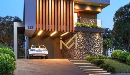 SOBRADO NO TERRAS ALPHA: 4 suítes + 4 vagas com 260m² por R$ 1.980.000 - Cascavel/PR