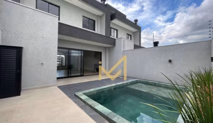 SOBRADO COM PISCINA: 3 suítes + 4 vagas, com 144m² no Bairro Positano