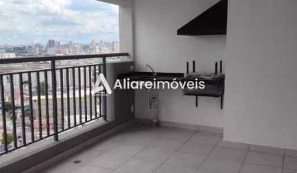 Apartamento c/ 3 quartos, 3 suítes e 2 vagas, 118m², para aluguel no Condomínio Panorâmico Home Clube, no bairro Vila Prudente, por 7.000,00