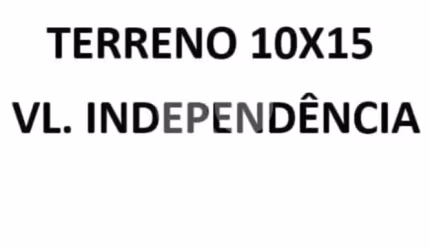 Terreno à venda em Vila Independência - SP