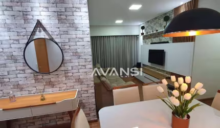 Apartamento Moradas Panzan com 3 dormitórios à venda, 81 m² por R$ 593.000 - Jardim Jacyra - Americana/SP