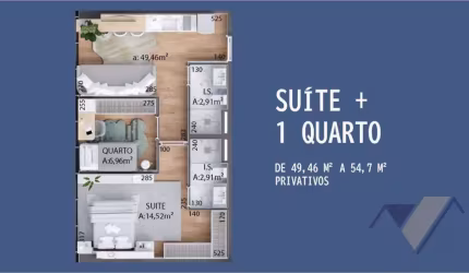 Apartamento com 2 dormitórios à venda por R$ 722.062,17 - Centro - Cascavel/PR