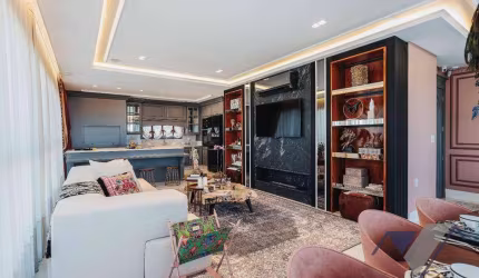 Apartamento mobiliado, equipado e decorado com 4 suítes!
