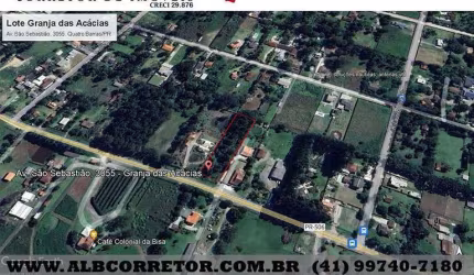 Terreno à venda, 2788 m² por R$ 399.900,00 - Granja das Acácias - Quatro Barras/PR