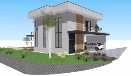 Casa em construção em condomínio de Valinhos/SP