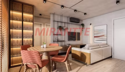 Apartamento de 47.4m² com 2 quartos em Água Fria
