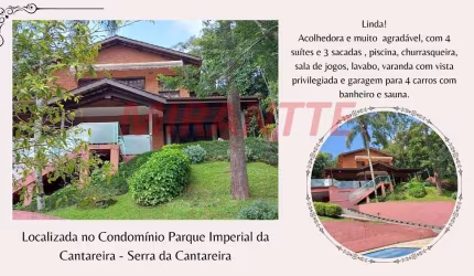 Cond. fechado de 332m² com 4 quartos em Serra da Cantareira