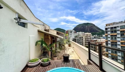 Cobertura com 4 dormitórios à venda, 179 m² por R$ 3.400.000,00 - Lagoa - Rio de Janeiro/RJ