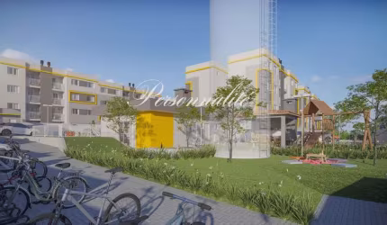 Apartamento Garden para Venda em Pinhais, Jardim Amélia, 2 dormitórios, 1 banheiro, 1 vaga