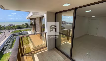 Apartamento com 2 quartos e vista mar de uma varanda gigante à venda, Altiplano Cabo Branco, João P
