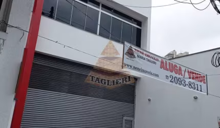 Salão térreo 240 Tatuapé - Pé direito alto, vão livre. Recuo 3 carros