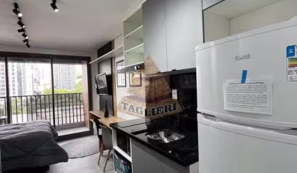 ALUGA-SE LINDO STUDIO NO CORAÇÃO DO ANALIA FRANCO- 25M MOBILIADO