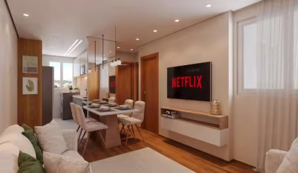Apartamento com 2 quartos à venda no Nacional, Contagem , 44 m2 por R$ 258.000