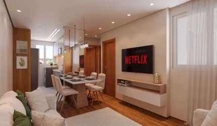 Apartamento com 2 quartos à venda no Nacional, Contagem , 44 m2 por R$ 258.000