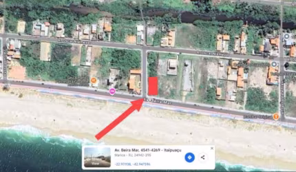 Terreno à venda na Avenida Benvindo Taques Horta Júnior, 4541, Itaipuaçú, Maricá, 824 m2 por R$ 650.000