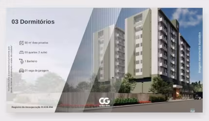 Apartamento com 3 quartos à venda em Portinho, Laguna , 81 m2 por R$ 419.000