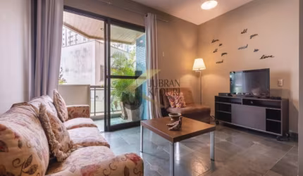 Apartamento à venda no Cambuí - Campinas, com 1 suíte, garagem e estrutura de serviços de um residence.