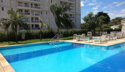 Apartamento à venda no Bosque - Campinas, com 2 dormitórios (1 suíte) lazer comum e 2 garagens