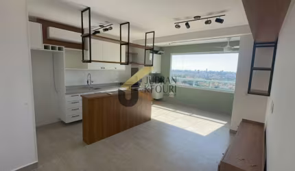 Apartamento para aluguel, Parque Prado, Campinas. SP. Com 2 dormitórios sendo 1 suíte, 2 salas, 2 banheiros, 2 vagas. Andar alto e sol da manhã.