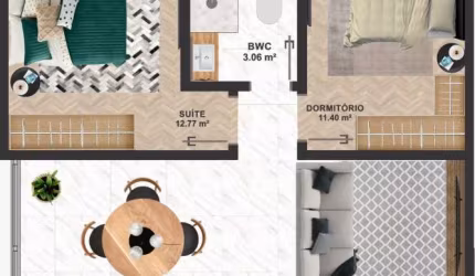 Apartamento de 2 dorms no bairro Canasvieiras