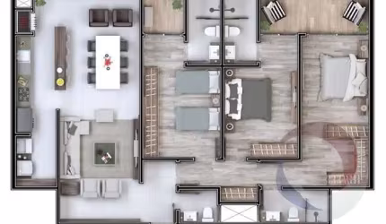 Apartamento de 3 dorms no bairro João Paulo