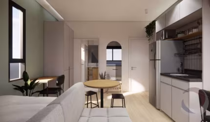 Estúdio de 19m² no bairro Centro