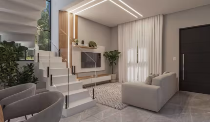 Incrível casa com 3 quartos e 1 suíte
