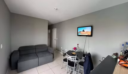 Apartamento 61,92m² com 2 quartos sendo 1 suíte no centro de Palhoça