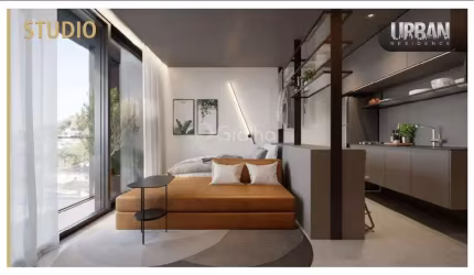 Estúdio de 46,51m² com 1 quarto e 1 vaga de garagem no Centro