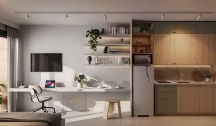 Estúdio de 48m²na Trindade