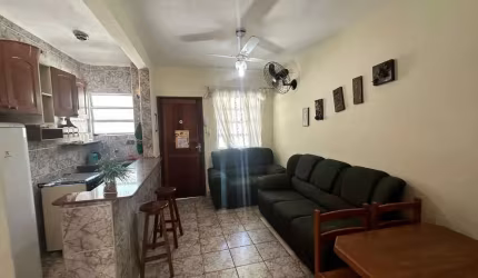 LOUCURA, LOUCURA. Excelente apartamento no Jardim Guilhermina, todo mobiliado, de 01 dormitório.