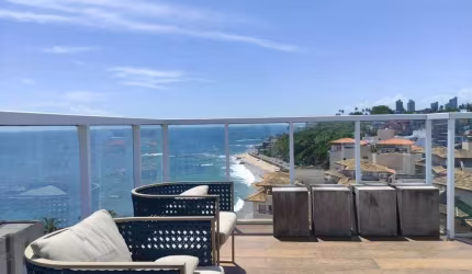 Cobertura, Mobiliada, Vista Mar - Rio Vermelho, Salvador/BA