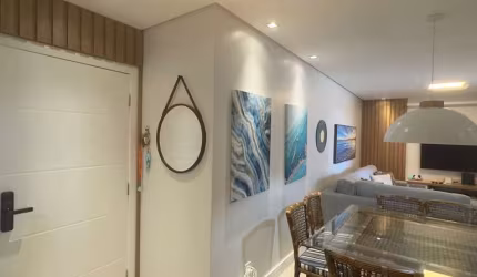Apartamento Pé na Areia, de frente pro mar