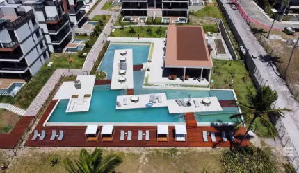 Flat 1 Quarto em Muro Alto, com Rooftop privativo e piscina com hidromassagem aquecida.