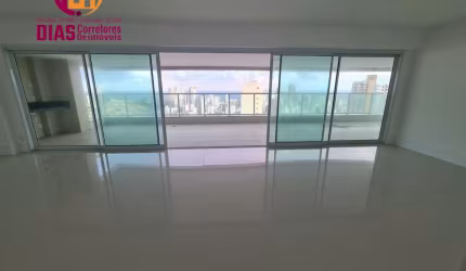 Apartamento alto padrão com 260m2 Novo com varandão gourmet vista mar panorâmica livre com 4 suítes completas
