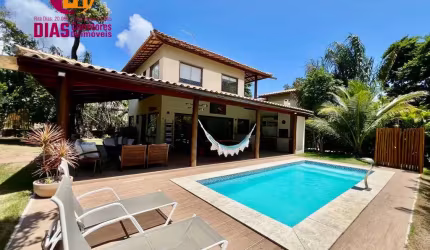 Casa 4 suítes em Condomínio em Praia do Forte, Mata de São João/BA