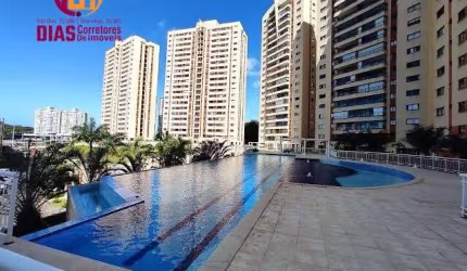 Vendo mobiliado em Oportunidade exclusivo apartamento nascente andar alto  varanda vista clube com 2/4 suíte  no Brisas Club - Paralela - Salvador/BA.