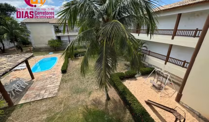 Akugo em Exclusividade Apartamento mobiliado com 2/4, sendo 01 suíte, varanda, condomínio com piscina, garagem coberta em Stella Maris - Salvador/BA