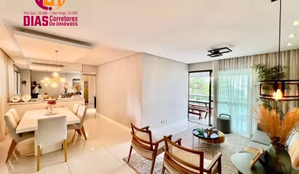 Apartamento com 142m² e 4/4 no Le Parc bairro Patamares em Salvador-BA