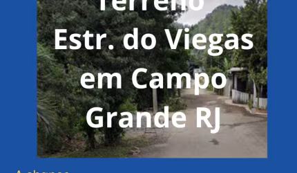 Ótimo terreno 1.600m² junto à natureza em Campo Grande RJ